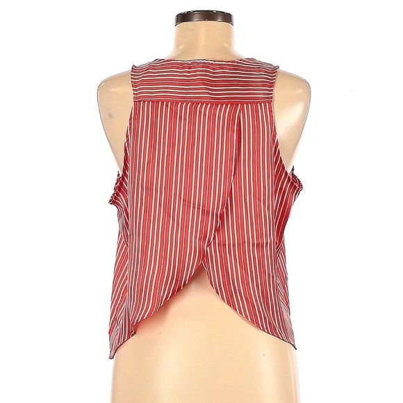F21 | Silky Striped Tulip Back Top Size Medium - Picture 2 of 3